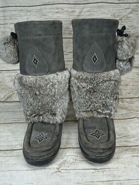 Manitobah Snowy Owl Mukluks Women Size 8